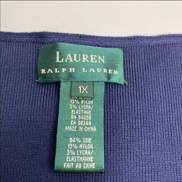 RALPH LAUREN | Navy Sleeveless Sweater Vest Tank - Picture 3 of 4